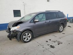 Salvage cars for sale at Farr West, UT auction: 2018 Toyota Sienna LE