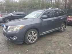 Salvage cars for sale at Waldorf, MD auction: 2014 Nissan Pathfinder S