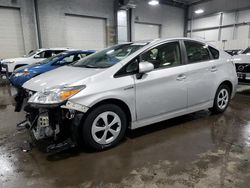 Salvage cars for sale at Ham Lake, MN auction: 2015 Toyota Prius