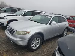 Salvage cars for sale at Kansas City, KS auction: 2006 Infiniti FX35