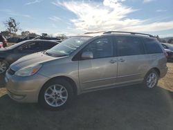 Salvage cars for sale at San Martin, CA auction: 2004 Toyota Sienna XLE