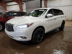 Salvage cars for sale at Lansing, MI auction: 2013 Infiniti JX35