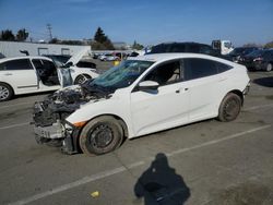 Salvage cars for sale at Vallejo, CA auction: 2017 Honda Civic LX