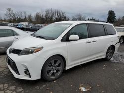 Salvage cars for sale at Portland, OR auction: 2019 Toyota Sienna SE