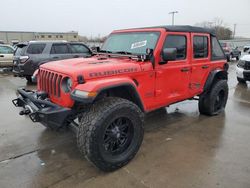 Jeep salvage cars for sale: 2018 Jeep Wrangler Unlimited Rubicon