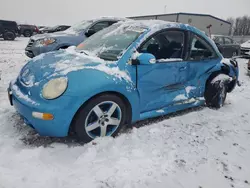 Volkswagen salvage cars for sale: 2004 Volkswagen New Beetle Satellite Blue GLS