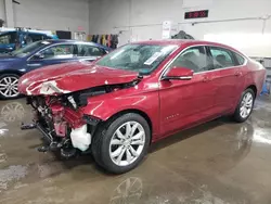 Chevrolet Impala lt salvage cars for sale: 2018 Chevrolet Impala LT