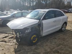 Salvage cars for sale at North Billerica, MA auction: 2017 Audi Q3 Premium