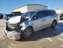 Salvage cars for sale at Haslet, TX auction: 2011 Honda Odyssey EXL