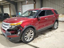 Salvage cars for sale at West Mifflin, PA auction: 2015 Ford Explorer XLT