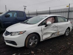 Salvage cars for sale at New Britain, CT auction: 2013 Honda Civic LX