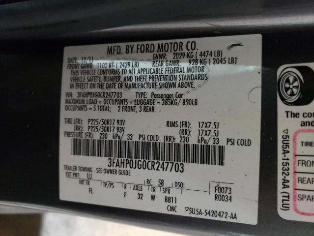 2012 Ford Fusion SEL