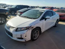 Salvage cars for sale at Wilmer, TX auction: 2013 Honda Civic LX