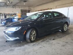 Salvage cars for sale at Candia, NH auction: 2015 Chrysler 200 Limited