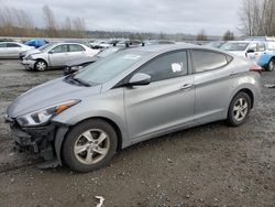 Salvage cars for sale from Copart Arlington, WA: 2015 Hyundai Elantra SE