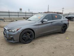 Salvage cars for sale at Chicago Heights, IL auction: 2019 Infiniti Q50 Luxe