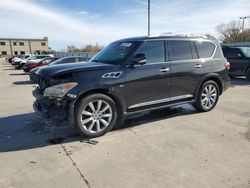 Salvage cars for sale from Copart Wilmer, TX: 2014 Infiniti QX80