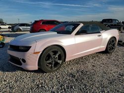 Salvage cars for sale at Houston, TX auction: 2015 Chevrolet Camaro LT