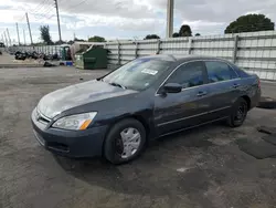 Salvage cars for sale at Miami, FL auction: 2007 Honda Accord LX