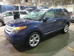 Salvage cars for sale at Woodhaven, MI auction: 2012 Ford Explorer Limited