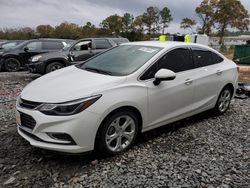 Salvage cars for sale at Byron, GA auction: 2017 Chevrolet Cruze Premier