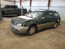 Salvage cars for sale at Pennsburg, PA auction: 2002 Subaru Legacy Outback H6 3.0 LL Bean