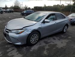 Salvage cars for sale from Copart San Martin, CA: 2015 Toyota Camry LE