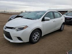 Salvage cars for sale at auction: 2016 Toyota Corolla ECO