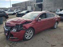 Chevrolet salvage cars for sale: 2018 Chevrolet Impala LT