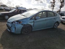 Salvage cars for sale at San Martin, CA auction: 2013 Toyota Prius