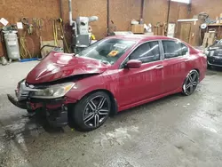 2017 Honda Accord Sport en venta en Ebensburg, PA