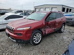 Jeep salvage cars for sale: 2015 Jeep Cherokee Limited