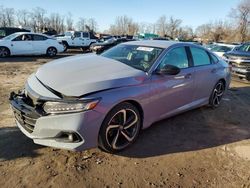 Salvage cars for sale at Baltimore, MD auction: 2021 Honda Accord Sport SE