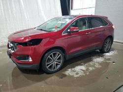 Salvage cars for sale at Central Square, NY auction: 2019 Ford Edge Titanium