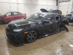 Salvage cars for sale from Copart Franklin, WI: 2018 Honda Civic Sport Touring