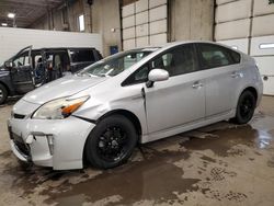 Salvage cars for sale from Copart Blaine, MN: 2012 Toyota Prius