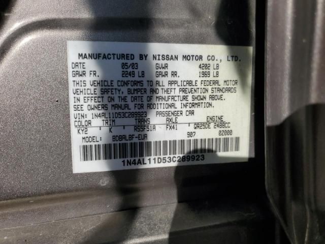 2003 Nissan Altima Base