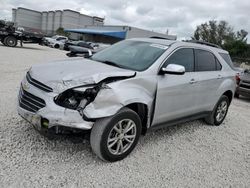 Salvage cars for sale from Copart Opa Locka, FL: 2016 Chevrolet Equinox LT