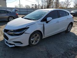 Salvage cars for sale at Gastonia, NC auction: 2017 Chevrolet Cruze LT