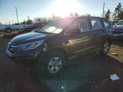 Salvage SUVs for sale at auction: 2015 Honda CR-V LX