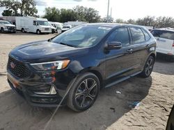 Salvage cars for sale at Riverview, FL auction: 2019 Ford Edge ST