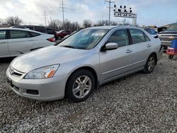 Honda Accord salvage cars for sale: 2007 Honda Accord SE