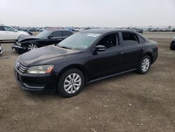 Volkswagen Passat s salvage cars for sale: 2013 Volkswagen Passat S