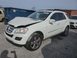 Salvage cars for sale at Hueytown, AL auction: 2011 Mercedes-Benz ML 350 4matic