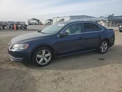 Salvage cars for sale at San Diego, CA auction: 2012 Volkswagen Passat SE