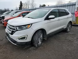 Salvage cars for sale at Bowmanville, ON auction: 2015 Ford Edge Titanium