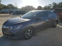 Salvage cars for sale at Ocala, FL auction: 2017 Honda Accord LX