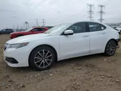 Salvage cars for sale at Elgin, IL auction: 2016 Acura TLX Tech