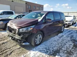 Salvage cars for sale at Kansas City, KS auction: 2016 KIA Sedona LX