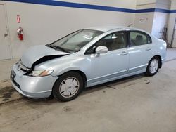 Salvage cars for sale at Sandston, VA auction: 2007 Honda Civic Hybrid